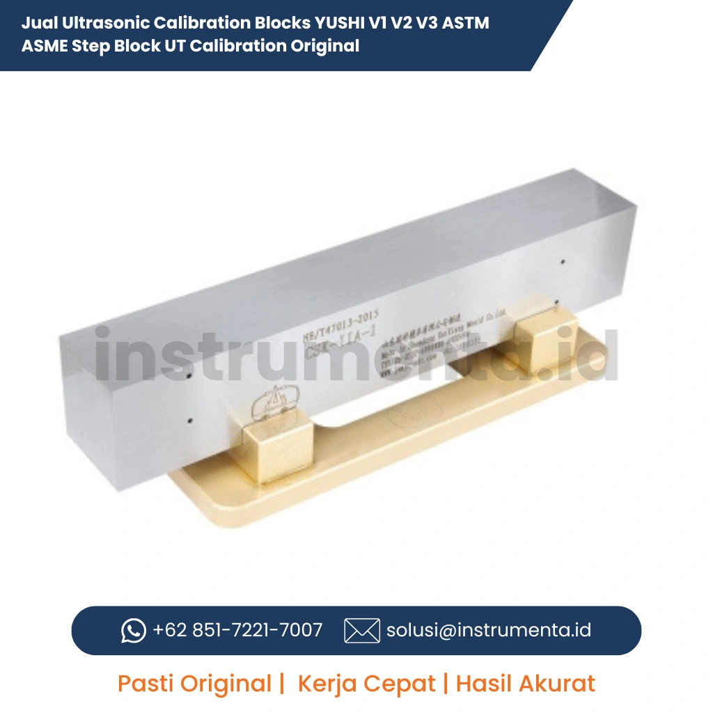 Jual Ultrasonic Calibration Blocks YUSHI V1 V2 V3 ASTM ASME Step Block UT Calibration Original